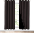 NICETOWN 100% Blackout Window Curtain Panels - Full Darkening 72in