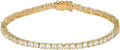 Classic Tennis Bracelet Featuring Sparkling Round Cut Cubic Zirconia