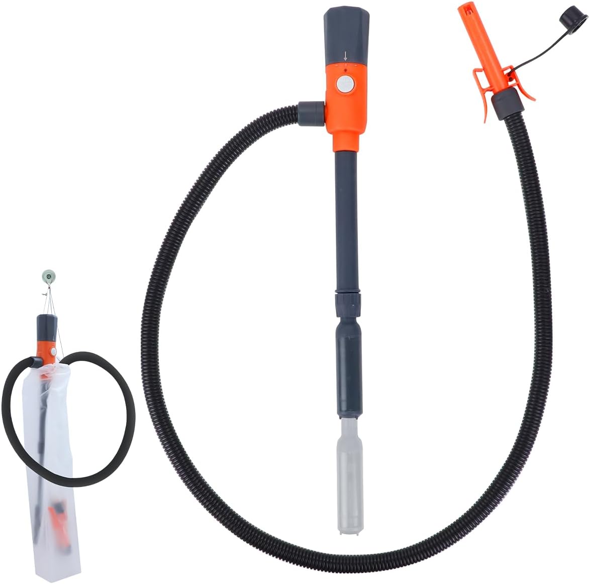 Safetect Auto-Stop Gas Siphon Pump: 2.8 GPM Power Transfer