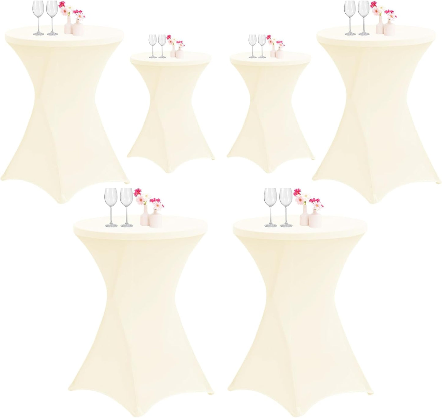 Highboy Stretch Table Covers - Elegant Fitted Design for Events!
