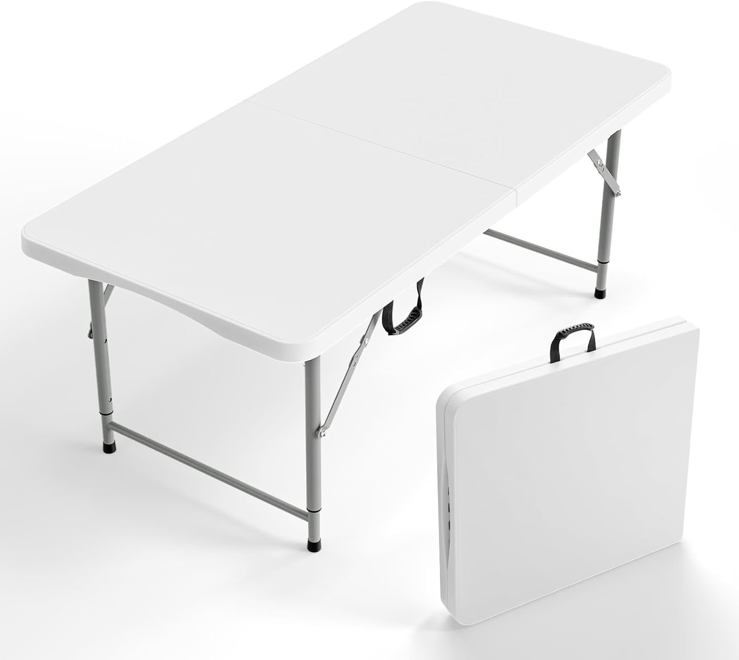 VINGLI 4 FT Adjustable Camping Table - Portable Outdoor Fun!