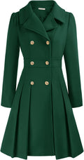 Women's Fashion Trench Coat Notch Lapel Double Breasted (Style 31DG)