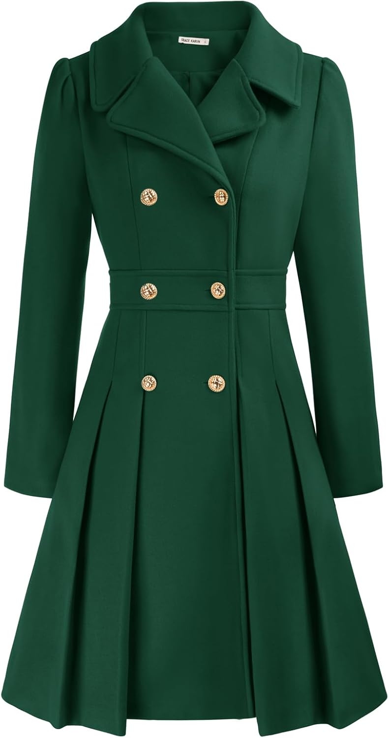 GRACE KARIN Women's Fashion Trench Coat for All Seasons Style