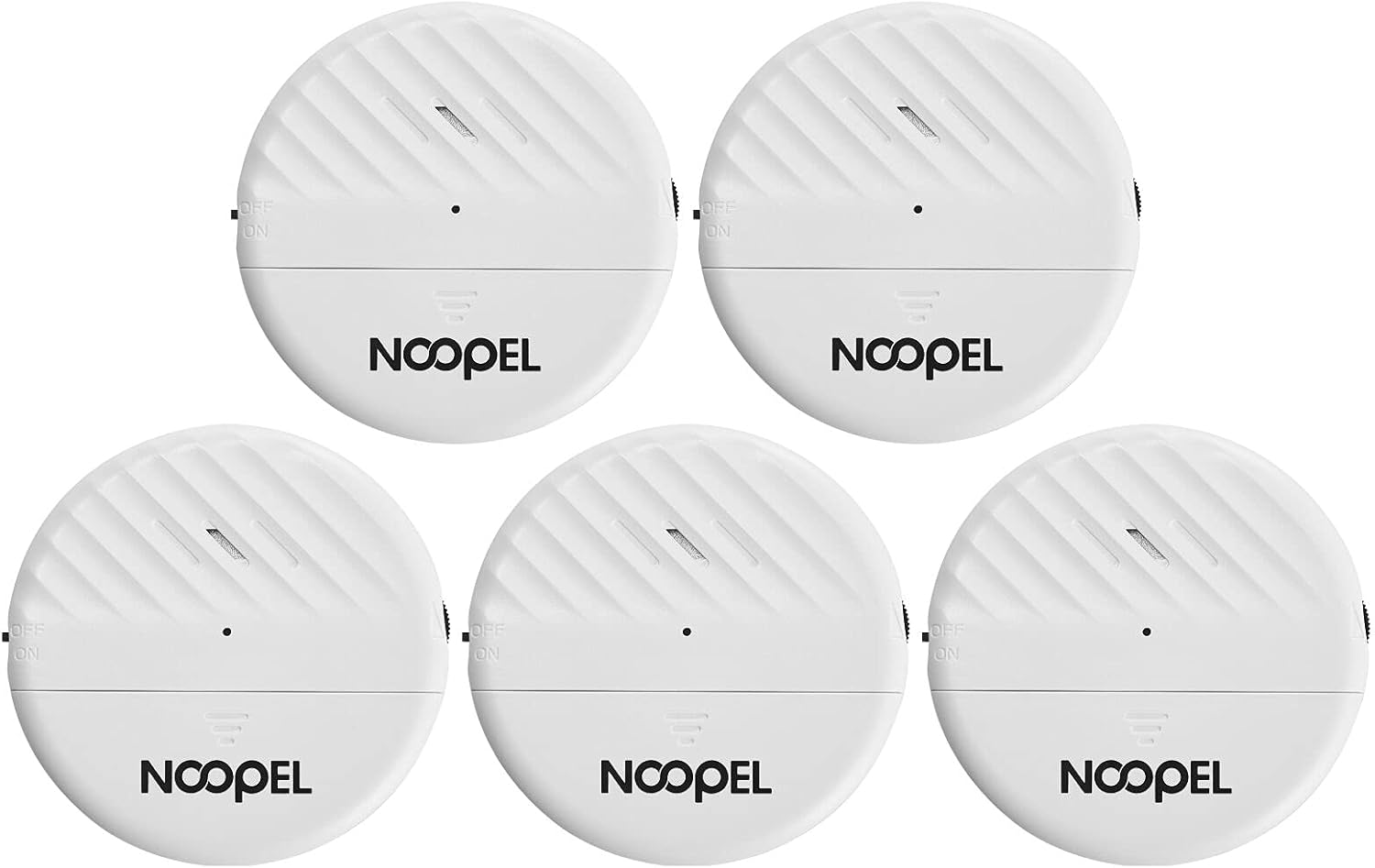 Glass Break Sensor 5 Pack for Home Security with 125DB Alarm