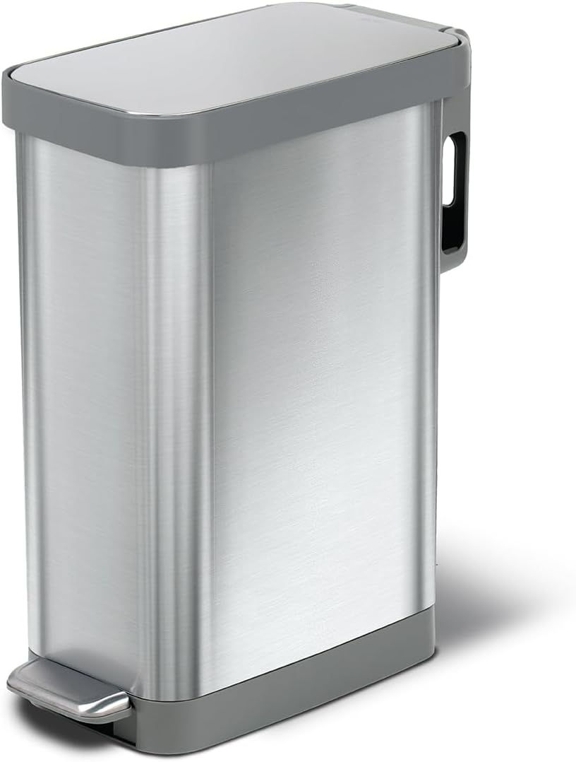 Glad Slim Trash Can with Clorox Odor Protection for Kitchens