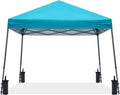 Pop up Outdoor Canopy Tent 10 x 10 ft Base - Stable Turquoise
