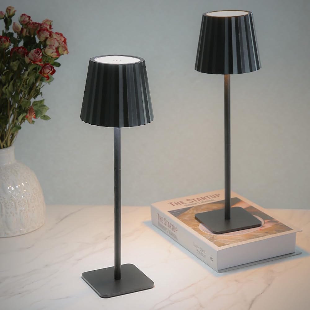 Cordless Table Lamp with Adjustable Heights and 3 Colors