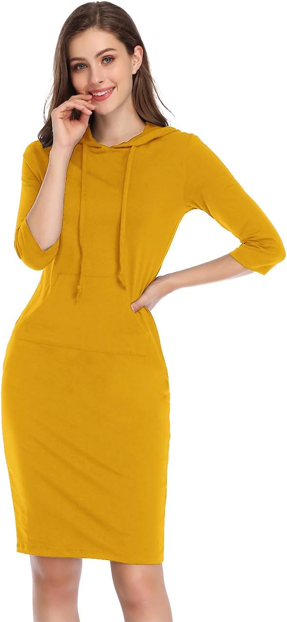 MISSKY Womens Casual Hoodie Dress for Everyday Comfort and Style