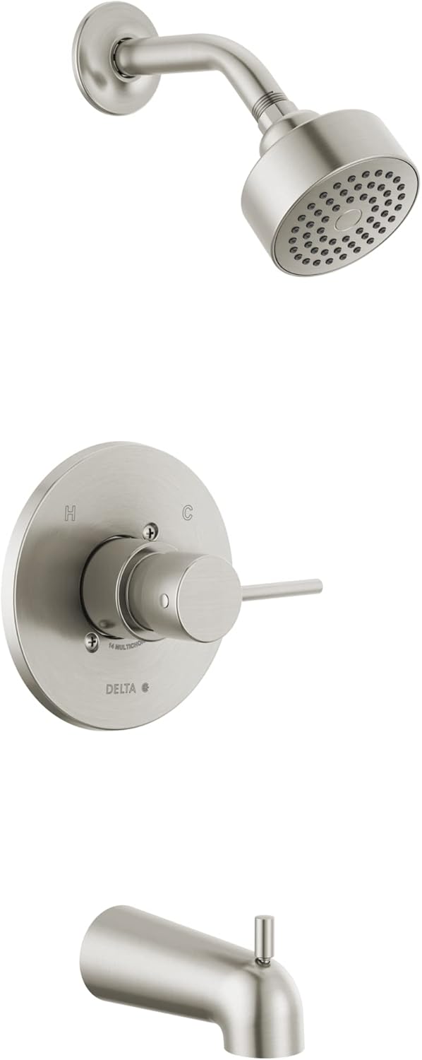 Delta Faucet Modern Brushed Nickel Tub and Shower Trim Kit Review