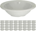 Kingline Reusable Plastic Fruit Bowl 48-Pack - Durable Melamine