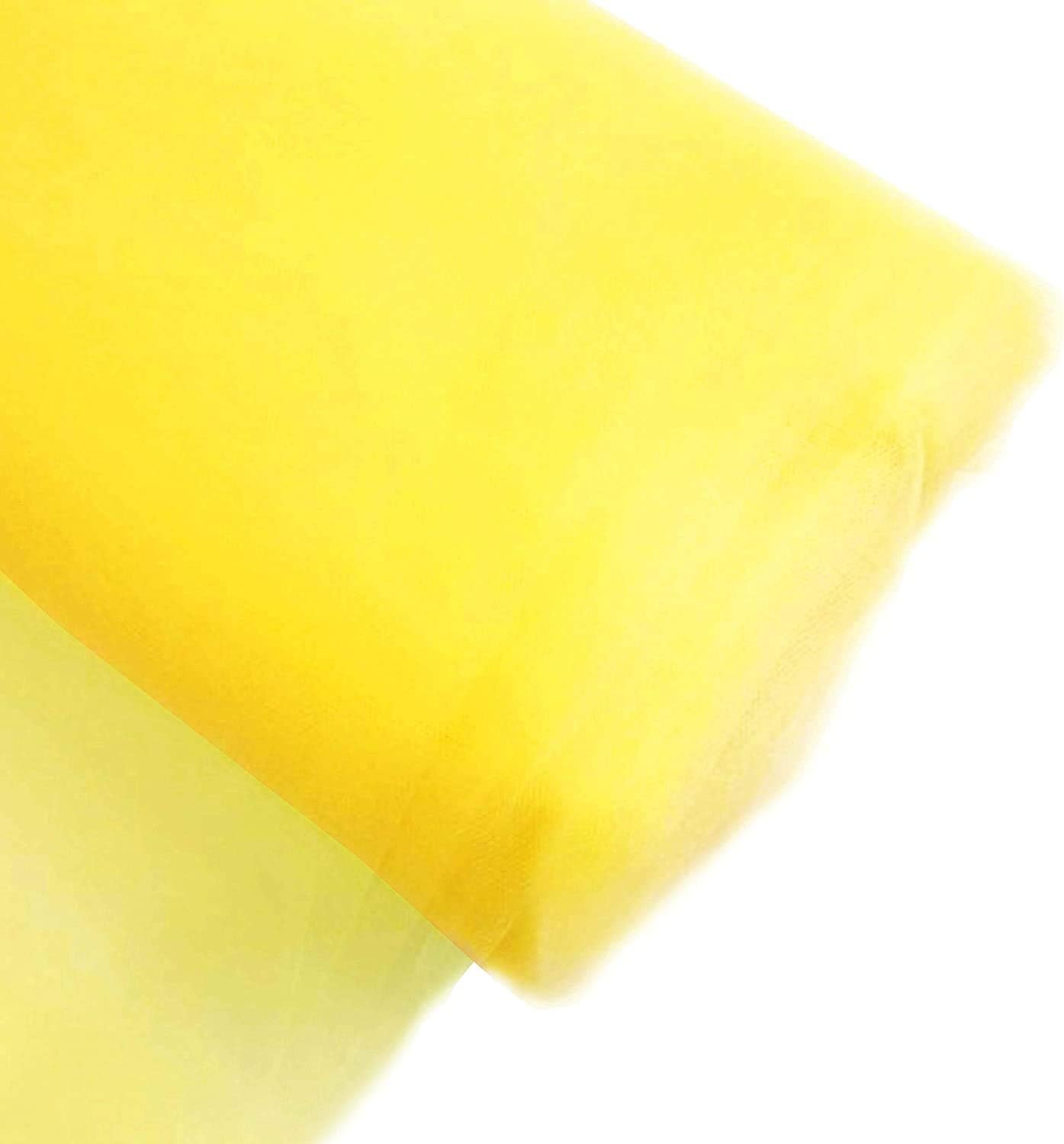 108in by 50 Yards Yellow Tulle Bolt for Wedding Decorations