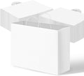 White Paper Gift Bags 110pcs 16x6x12 in Bulk - Reusable Kraft Gift