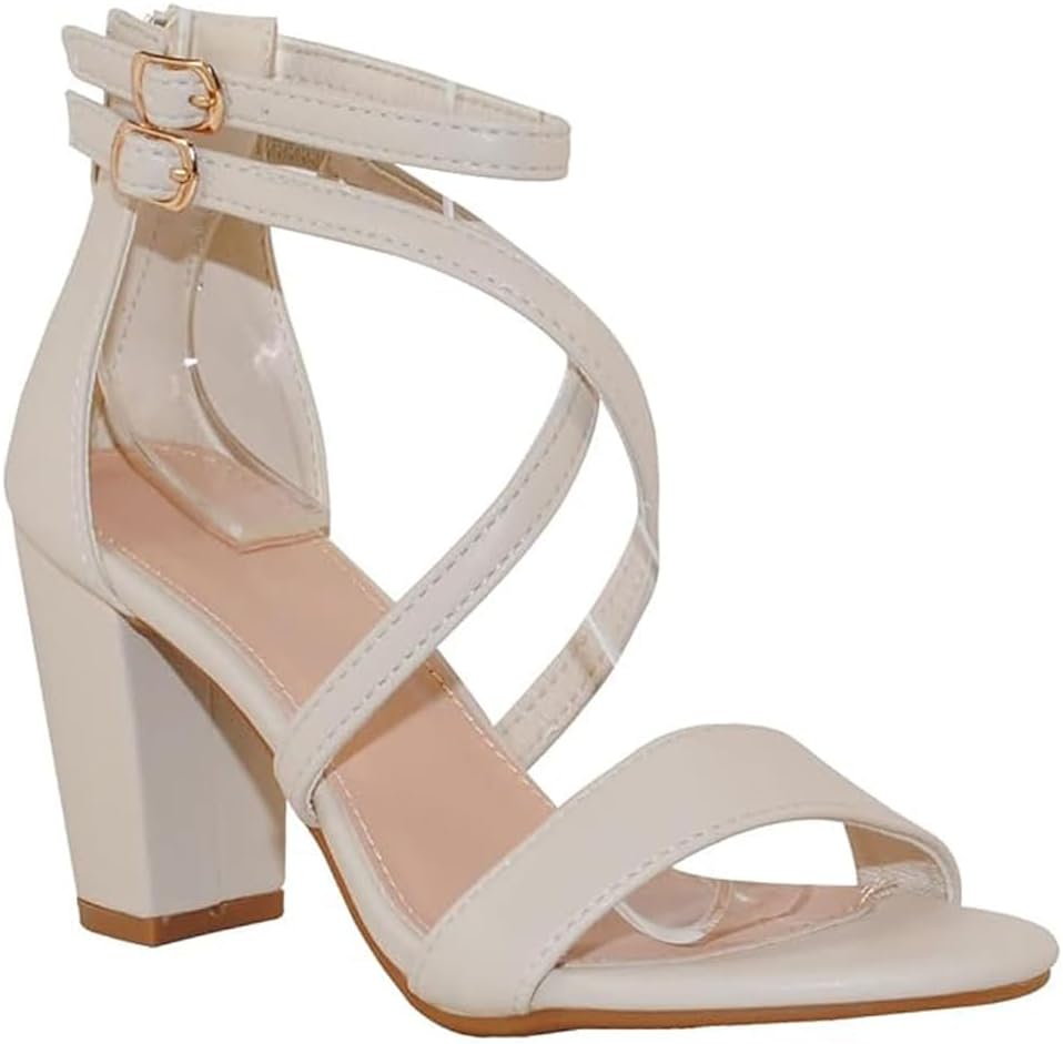 Women's Chunky Heel Ankle Strap Sandals for All-Day Comfort