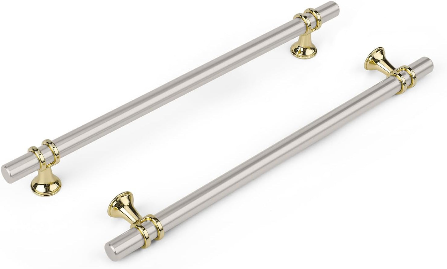 Brushed Nickel Cabinet Pulls - Durable 10 Pack for Your Home