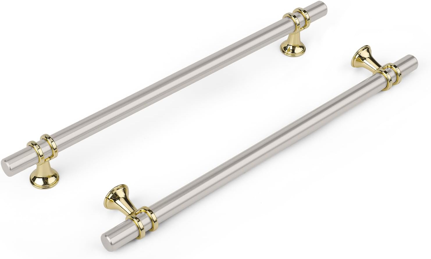 Brushed Nickel Cabinet Pulls - Durable 10 Pack for Your Home