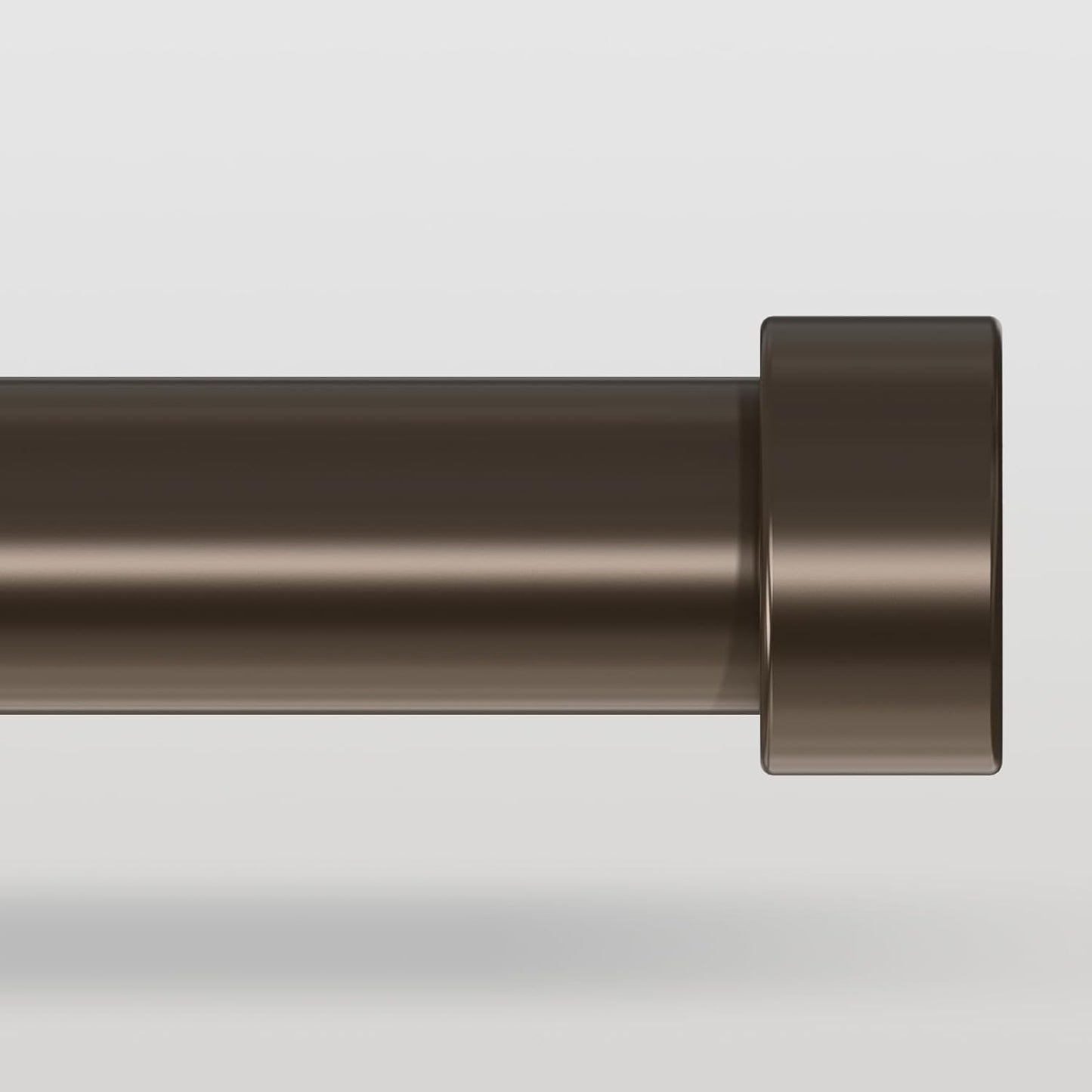 Heavy Duty Bronze Curtain Rods for Windows 72 to 144 Inch