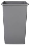 Square Waste Container 25 Gallon Open Top Wastebasket - Durable