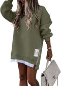 Oversized Zipper Slit Sweatshirt for Women - Casual Fall Style