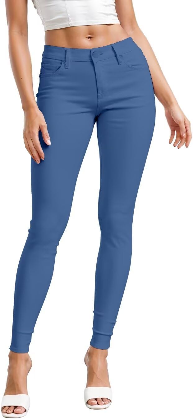 Hybrid & Company Womens Hyper Ultra Stretch Comfy Skinny Pants