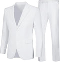Mens 2 Piece Slim Fit Suit Jacket and Pants Set - Modern Business Look