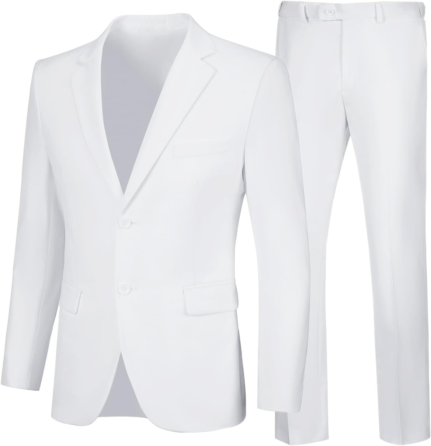 Mens 2 Piece Suit Slim Fit Tuxedo for Business and Weddings