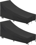 Chaise Lounge Cover 2 Pack - Waterproof Outdoor Protection