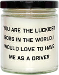 Appreciation Driver Gifts Soy Wax Candle - Relaxing Vanilla Scent