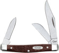 Case WR XX Pocket Knife Brown Synthetic Jigged Medium Stockman