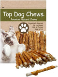 Top Dog Chews All Natural Chicken Wrapped Rawhide Twists - Dental