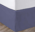15 in Drop Bed Skirt Queen Size Mediterranean Blue - Pleated Tailored