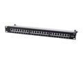 Monoprice Cat6A 1U Patch Panel - 24-Port Shielded Patch Panel