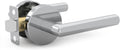 Mega Handles Ronn Passage Lever Door Handle Set - Polished Chrome