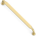 Matte Gold Cabinet Handles 7-1/2 in Hole Centers - Solid Pulls