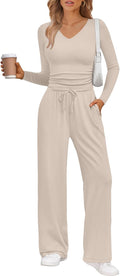 Trendy Queen 2 Piece Lounge Sets for Women Fall Outfits - Comfortable