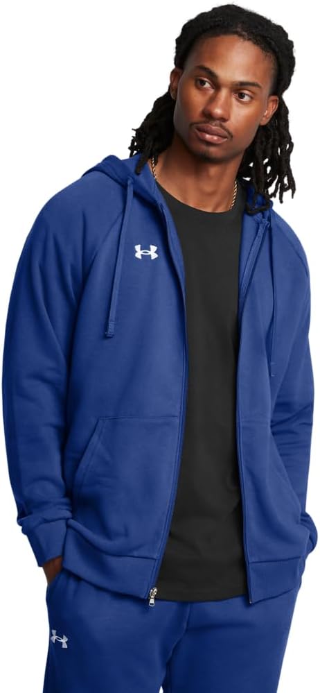 Under Armour mens Rival Fleece Full Zip Hoodie for Comfort