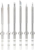 TS100 Soldering Tips Kit 6PCS with Threaded Insert Adapter - Fast