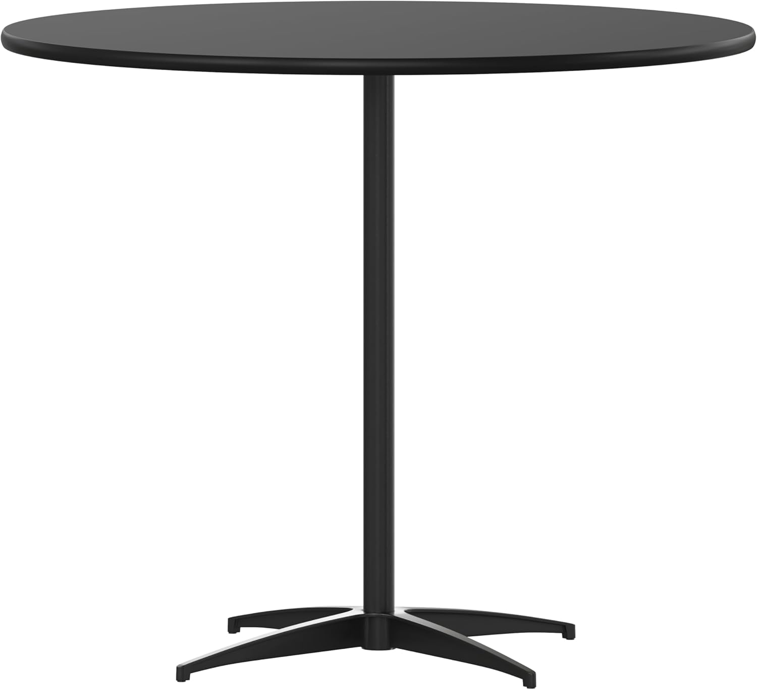 Adjustable 36ft' Round Wood Cocktail Table for Home and Events