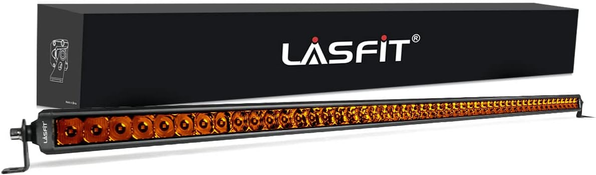 LASFIT 42 inch Amber Light Bar for Offroad Driving and Safety