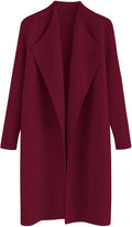 CHICWISH Classy Open Front Knit Coat Cardigan Coatigan - Layered