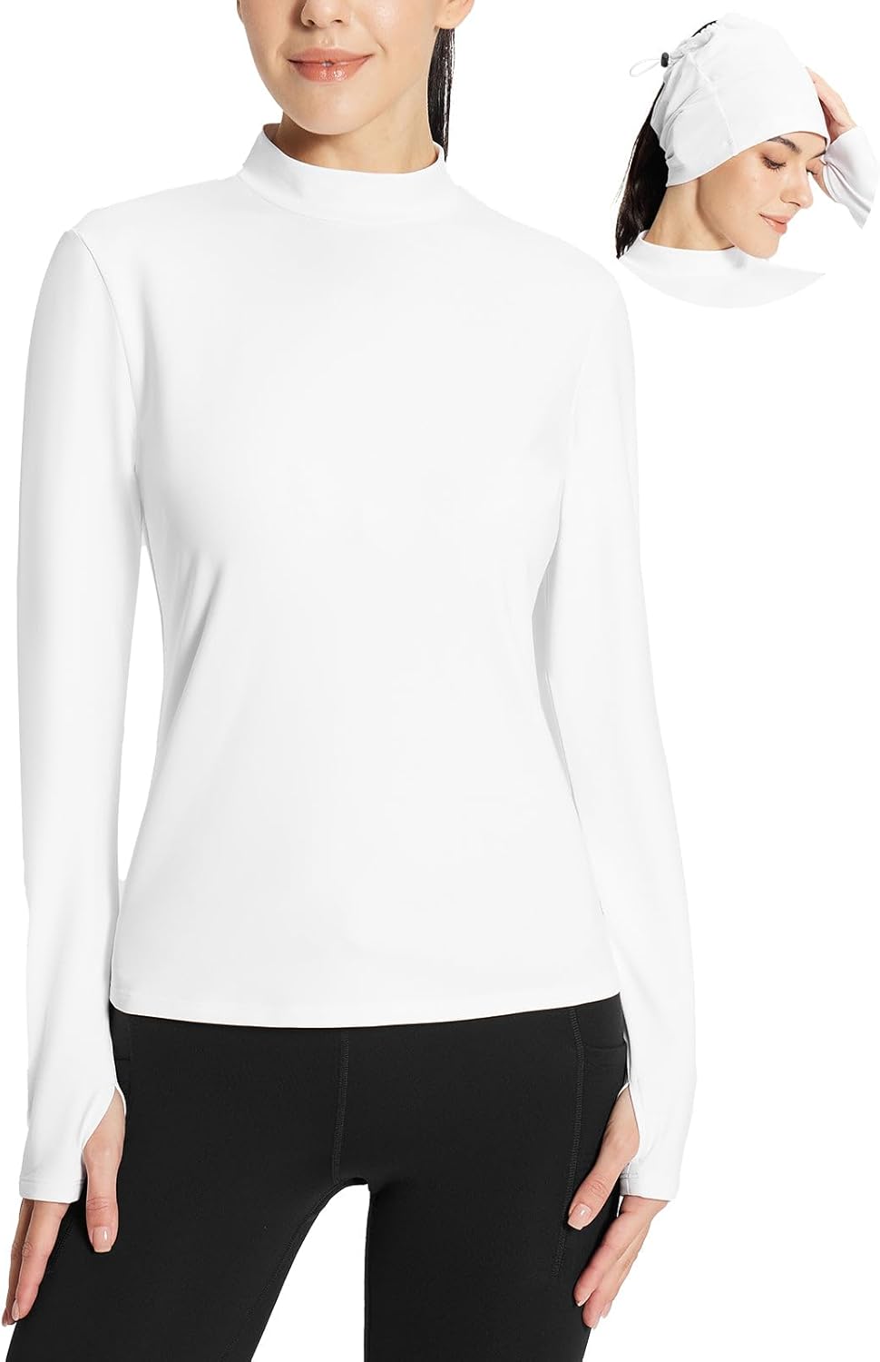 Baleaf Women's Thermal Long Sleeve Shirts for Cold Weather Wear