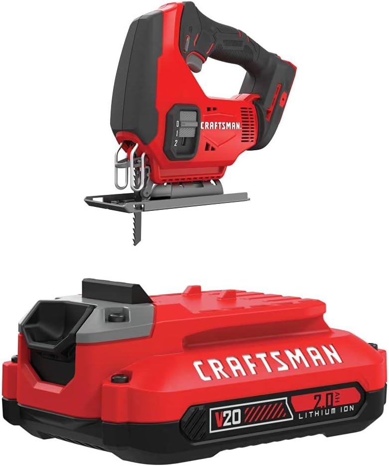CRAFTSMAN V20 Cordless Jig Saw with Lithium Ion Battery Power