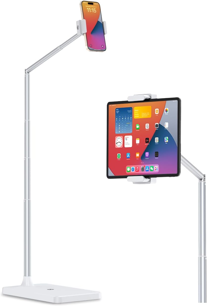 Viozon Tablet Floor Stand with Adjustable Height & Angle for Comfort