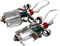 Sparkly Glass Crystal Christmas Charm Drop Earrings - Elegant Gift