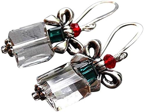 Sparkly Glass Crystal Earrings for Elegant Holiday Gifts