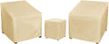 Patio Furniture Covers 3-Piece Set Beige - Waterproof Bistro