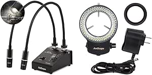 Powerful 6 Watt LED Dual Gooseneck Lights & 144 PCS Ring Light
