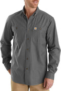 Carhartt Men's Rugged Flex Relaxed Fit Midweight Canvas Shirt - Tough