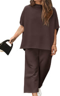 Beautife Women's Plus Size 2 Piece Lounge Set (Style 33BV)