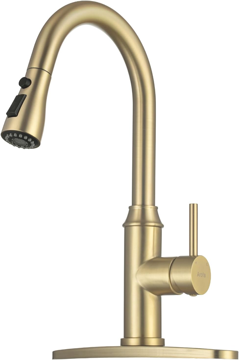Gold Kitchen Faucet with Pull Out Sprayer for Easy Use
