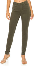 Womens Everyday Garment-Dyed Skinny Jeans - Soft High Rise
